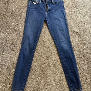 Frame Denim Blue Skinny Jeans Classic Style